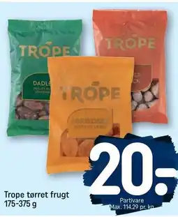 REMA 1000 Trope tørret frugt 175-375 g tilbud