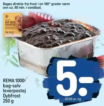 REMA 1000 REMA 1000 Bag-selv leverpostej 250 g tilbud