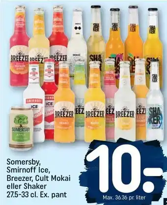 REMA 1000 Somersby, Smirnoff, Breezer, Cult eller Shaker tilbud