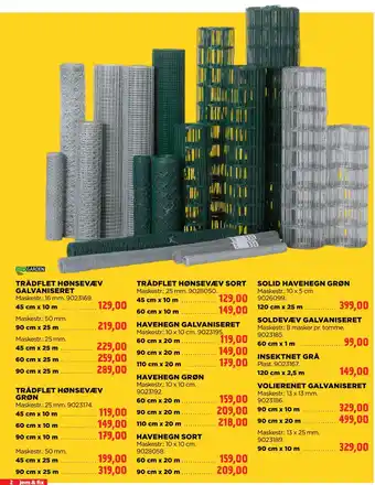 jem & fix SOLDEVÆV GALVANISERET tilbud