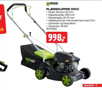 jem & fix PLÆNEKLIPPER 131CC tilbud