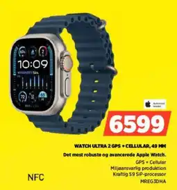 Power WATCH ULTRA 2 GPS+CELLULAR, 49 MM Det mest robuste og avancerede Apple Watch. tilbud