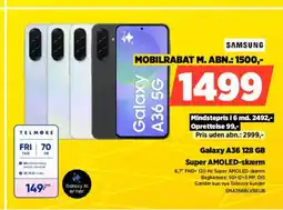 Power Galaxy A36 128 GB Super AMOLED-skærm tilbud