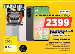 Power Galaxy A56 128 GB Super AMOLED-skærm tilbud