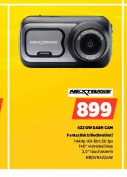 Power 422 GW DASH CAM Fantastisk billedkvalitet tilbud