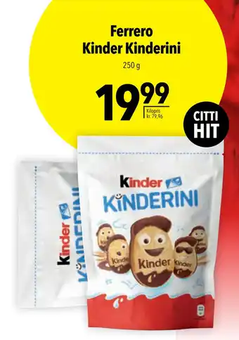 Citti Ferrero Kinder Kinderini tilbud