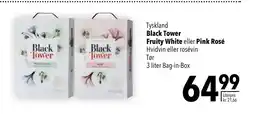 Citti Black Tower Fruity White eller Pink Rosé tilbud