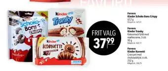 Citti Ferrero Kinder Schoko Bons Crispy tilbud