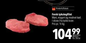 Citti Fersk tykstegfilet tilbud