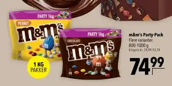 Citti m&m’s Party-Pack tilbud