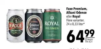 Citti Faxe Premium, Albani Odense eller Royal tilbud