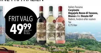 Citti Carpineto Dogajolo Rosso di Toscana, Bianco eller Rosato IGP tilbud