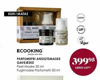 Matas Parfumefri ansigtsmaske gaveæske tilbud