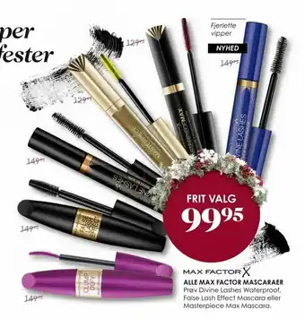 Matas Max factor mascaraer tilbud