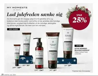 Matas Alt my moments relaxing hudpleje tilbud