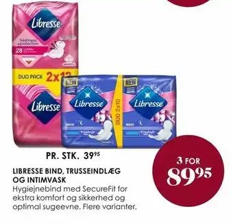 Matas Libresse bind, trusseindlæg og intimvask tilbud