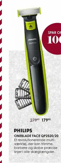 Matas Oneblade face qp2520/20 tilbud