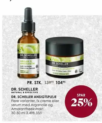 Matas Dr. scheller ansigtspleje tilbud