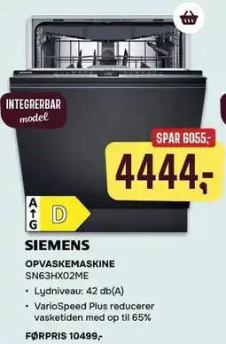 Skousen OPVASKEMASKINE tilbud