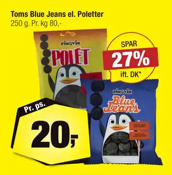 Calle Toms Blue Jeans el. Poletter tilbud