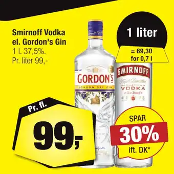 Calle Smirnoff Vodka el. Gordon's Gin tilbud