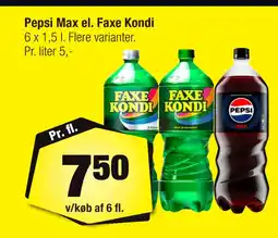 Calle Pepsi Max el. Faxe Kondi tilbud