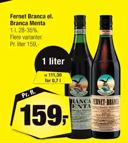 Calle Fernet Branca el. Branca Menta tilbud