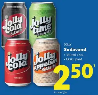 Lidl JOLLY Sodavand tilbud