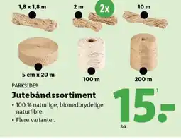 Lidl PARKSIDE® Jutebåndssortiment tilbud