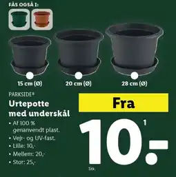 Lidl PARKSIDE Urtepotte med underskål tilbud