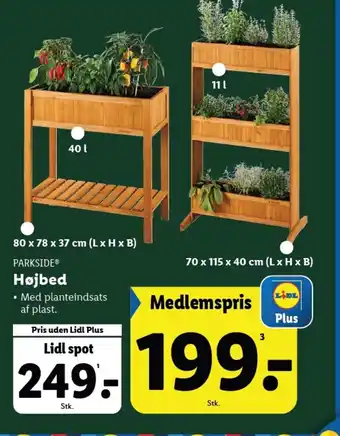 Lidl PARKSIDE® Højbed tilbud