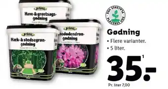 Lidl Gødning tilbud