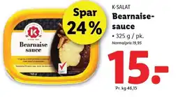 Lidl K-SALAT Bearnaise- sauce tilbud