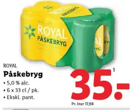 Lidl ROYAL Påskebryg tilbud