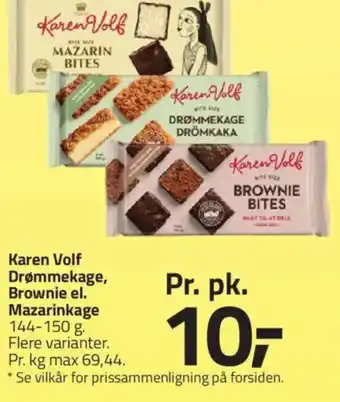 Fleggaard Karen Volf Drømmekage, Brownie el. Mazarinkage tilbud