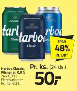 Fleggaard Harboe Classic, Pilsner el. 0,0% tilbud