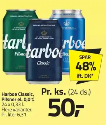 Fleggaard Harboe Classic, Pilsner el. 0,0% tilbud