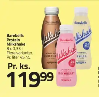 Fleggaard Barebells Protein Milkshake tilbud