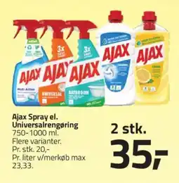 Fleggaard AJAX Spray el. Universalrengøring tilbud