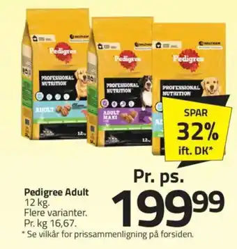 Fleggaard PEDIGREE Adult tilbud