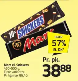 Fleggaard Mars el. Snickers tilbud