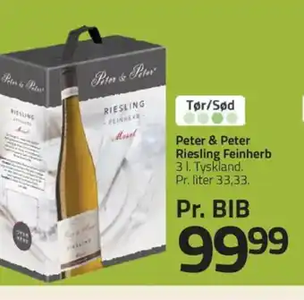 Fleggaard Peter & Peter Riesling Feinherb tilbud