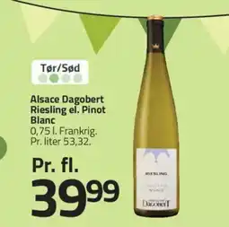 Fleggaard Alsace Dagobert Riesling el. Pinot Blanc tilbud