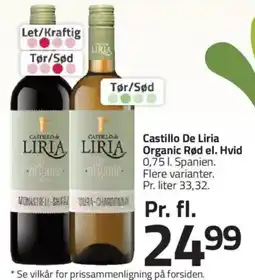 Fleggaard Castillo De Liria Organic Rød el. Hvid tilbud