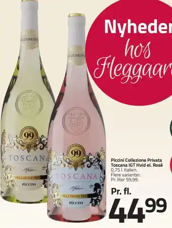 Fleggaard Piccini Collezione Privata Toscana IGT Hvid el. Rosé tilbud