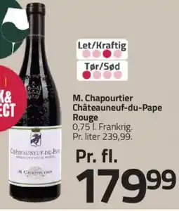 Fleggaard M. Chapourtier Châteauneuf-du-Pape Rouge tilbud