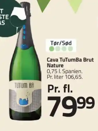 Fleggaard Cava TuTumBa Brut Nature tilbud