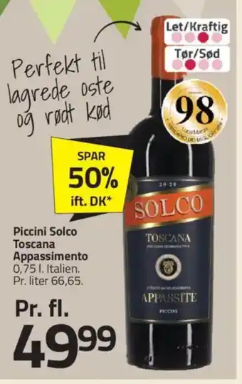 Fleggaard Piccini Solco Toscana Appassimento tilbud