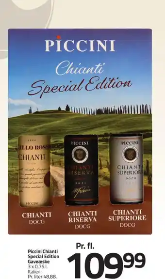 Fleggaard Piccini Chianti Special Edition Gaveæske tilbud