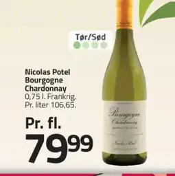 Fleggaard Nicolas Potel Bourgogne Chardonnay tilbud